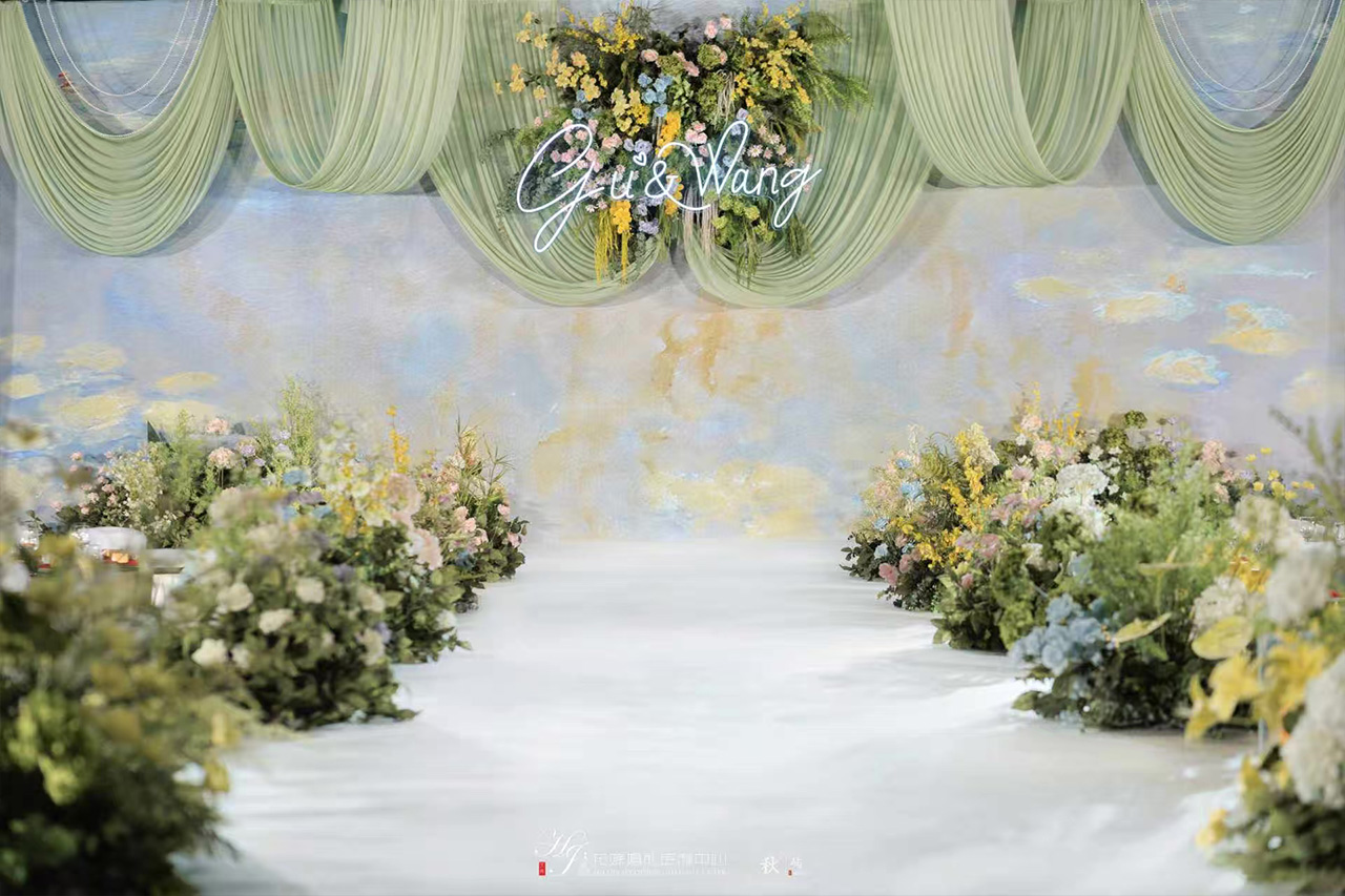 温柔莫奈风婚礼